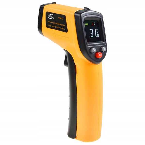 PIROMETR TERMOMETR LASEROWY BEZDOTYKOWY MIERNIK TEMPERATURY -50 +530 st.C zdjęcie 15