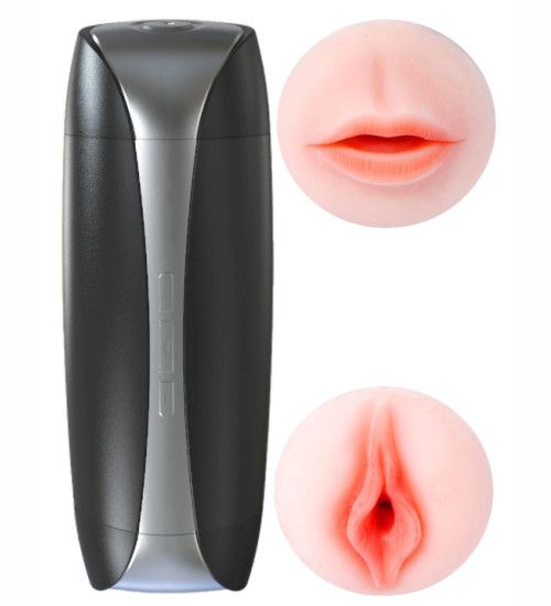 Podwójny wibrujący masturbator USB zdjęcie 1