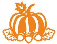 DEKORACJA Jesienna zawieszka DYNIA HALOWEEN dekor ozdoba ażurowa DUŻA pomar