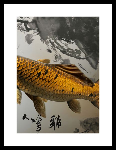 Plakat 42x59,4cm Spokojna Ryba Koi zdjęcie 3