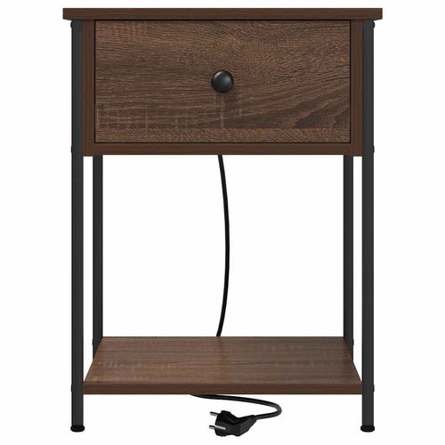 Szafka Nocna z szufladą Brązowy dąb 42 x 41 x 56 cm na Arena.pl