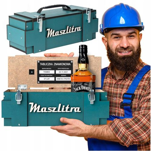 Prezent na 18-99 urodziny dla Taty Kolegi skrzynka na alkohol Maszlitra na Arena.pl