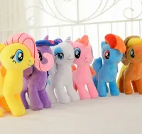 ZESTAW 6x PRZYTULANKA MASKOTKA PLUSZAK MISIEK KONIK JEDNOROŻEC KUCYKI 20cm