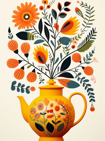 Plakat 15x20cm Bujna Herbata zdjęcie 1