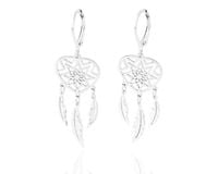 Kolczyki Łapacze - Serca stal nierdzewna