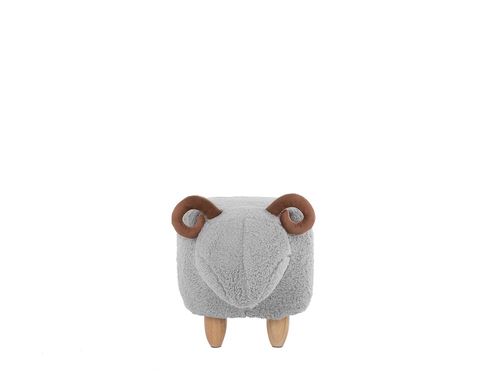 Pufa Tapicerowana Szara Lamb na Arena.pl