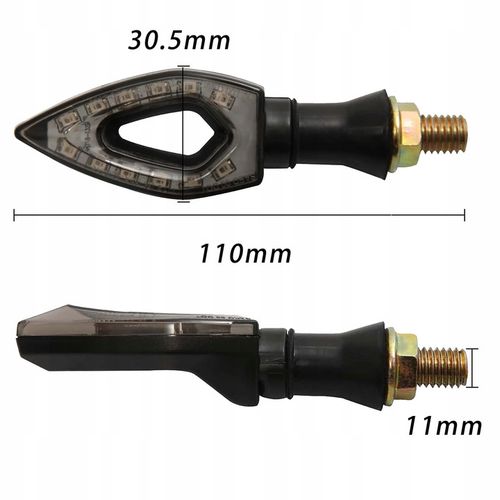 Kierunkowskazy kierunki MOTOCYKLOWE STRZAŁKI 12 LED 4 szt KOMPLET MIGACZE na Arena.pl
