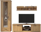 Mała meblościanka California z witryną dąb artisan