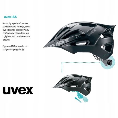 KASK ROWEROWY UVEX CITY i-vo 52-57cm BIAŁO-CZARNY na Arena.pl