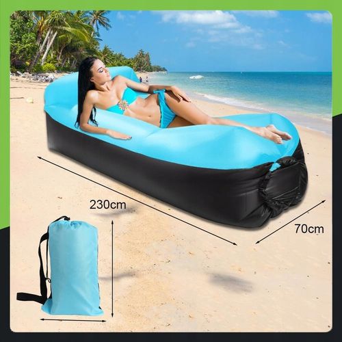 LAZY BAG Air Sofa DMUCHANA Leżak Materac Fotel Materiał Ripstop ZAGŁÓWEK na Arena.pl