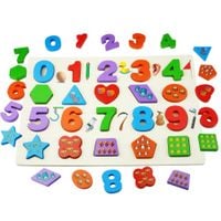 DLA DZIECI KOLOROWA UKŁADANKA NAUKA LICZENIA