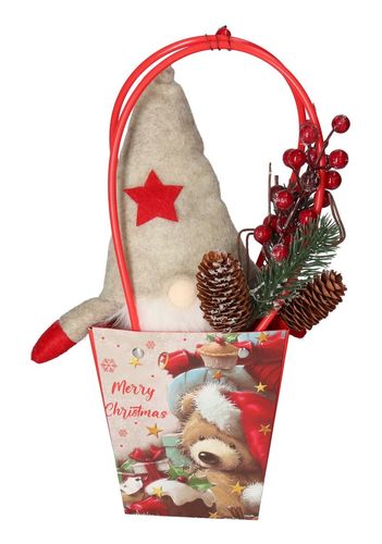 TOREBKA NA KWIATY ŚWIĄTECZNA NA PREZENT UPOMINEK na Arena.pl