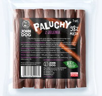 JOHN DOG Paluchy Jeleń 98% mięso jelenia przysmak smakołyk gryzak psa 7 szt