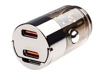 WAYME Ładowarka 12/24V, 2x USB-C PD 30W,nano, z pierścieniem