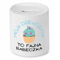 Skarbonka Dla Dziewczyny To Fajna Babeczka Prezent Z Nadrukiem Ze Zdjęciem