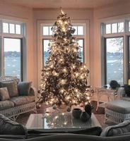 SZTUCZNA CHOINKA OŚNIEŻONA 220CM GĘSTA ŚWIĄTECZNA NOWA