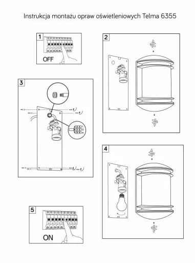 Lampa natynkowa ścienna Telma 6355 Suma zdjęcie 7