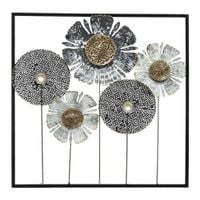Metalowa ozdoba na ścianę do salonu sypialni 50x50
