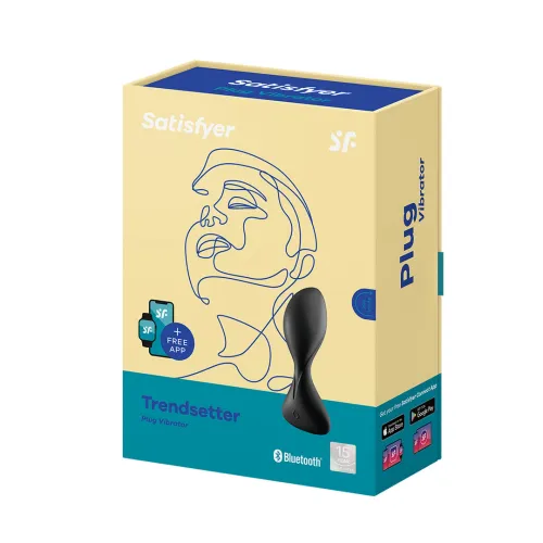 satisfyer trendsetter plug - model z aplikacją, 12 programow, antracyt na Arena.pl
