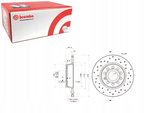 TARCZA HAM TYL 272X10 P XTRA BREMBO na Arena.pl