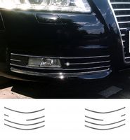 AUDI A6 C6 08-11 Listwy CHROM GRILL Zderzak Atrapa