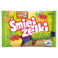 nimm2 Śmiejżelki kwaśne Żelki owocowe wzbogacone witaminami 100 g x 12 szt