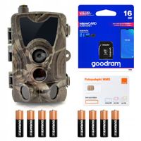 Fotopułapka GoMedia HC801 LTE SIM SD GoodRam 16GB Duracell