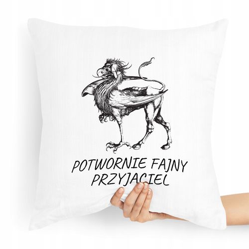 Poduszka Dla Przyjaciela Potwornie Fajny Prezent Z Nadrukiem Ze Zdjęciem na Arena.pl
