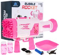 Maszyna Do Baniek Mydlanych Pistolet Dla Dzieci 3+ Różowy Broń Z Wiatraczki
