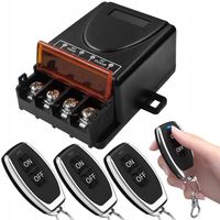 ZDALNE STEROWANIE 230V WŁĄCZNIK NA PILOTA RADIOWY AC 90-250V 30A Z 3 PILOTA