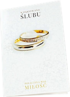 Karnet - kartka muzyczna - W dniu Ślubu