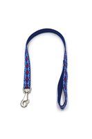 A-476 PEJCZ, KRÓTKA SMYCZ DLA PSA TAŚMA ROMB 25mm/80cm Kolor - Granatowy