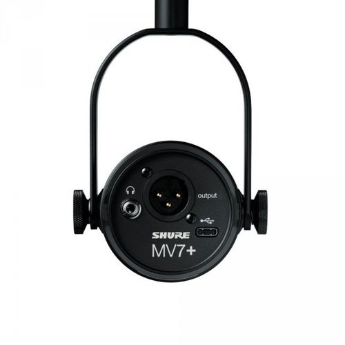Mikrofon dynamiczny lektorski Shure MV7 -K XLR USB-C Czarny na Arena.pl