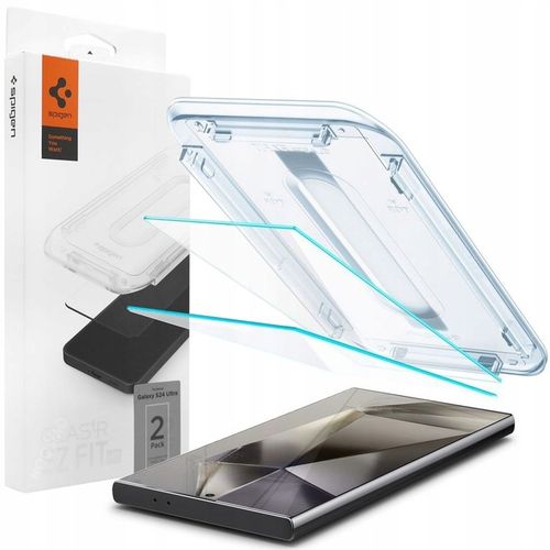 Szkło Hartowane SPIGEN EZ FIT do Galaxy S24 Ultra + APLIKATOR RAMKA 2szt na Arena.pl