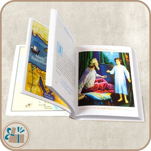 BIBLIA DLA DZIECI ILUSTROWANA Pamiątka Chrztu Komunii Świętej GRAWER na Arena.pl