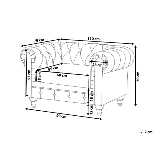 Fotel szary CHESTERFIELD na Arena.pl