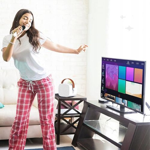 ZESTAW DO KARAOKE BEZPRZEWODOWY MINI GŁOŚNIK BLUETOOTH MIKROFON DLA DZIECI na Arena.pl