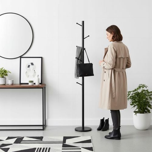 WIESZAK STOJĄCY NA UBRANIA KURTKI STOJAK PODŁOGOWY LOFTOWY DO na Arena.pl