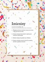 definicja imienin kartka 9245