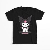 Koszulka Czarna - Kuromi - WYBIERZ KOLOR KOSZULKI I FASON Damska M