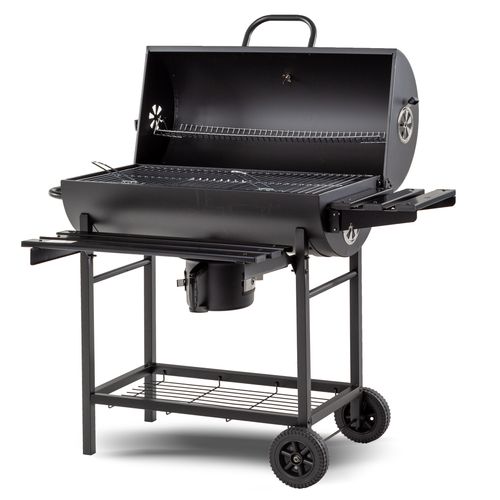 GRILL WĘGLOWY BARI Ogrodowy BECZKA półki POPIELNIK na Arena.pl