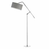 Lampa podłogowa LIBERIA srebrna szara