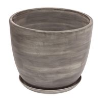 DONICZKA CERAMICZNA BARYŁKA 6 Beton 30x25 cm