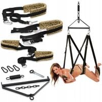 HUŚTAWKA MIŁOSNA PODWIESZANA POD SUFITEM SEX ZESTAW DO POZYCJI KAMASUTRY