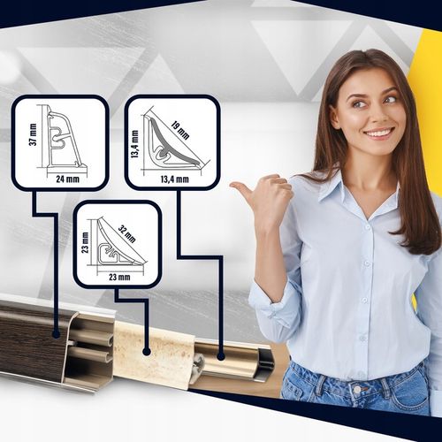 Listwa Przyblatowa Kuchenna do Blatu Blatowa PCV MINI DĄB SONOMA 3mb na Arena.pl