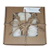 Świeca Dekoracyjna Sojowa Podziękowania Prezent Zestaw Świąteczny Box