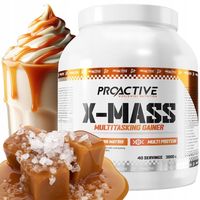 GAINER w proszku białko węglowodany ProActive X-MASS SŁONY KARMEL 3000g