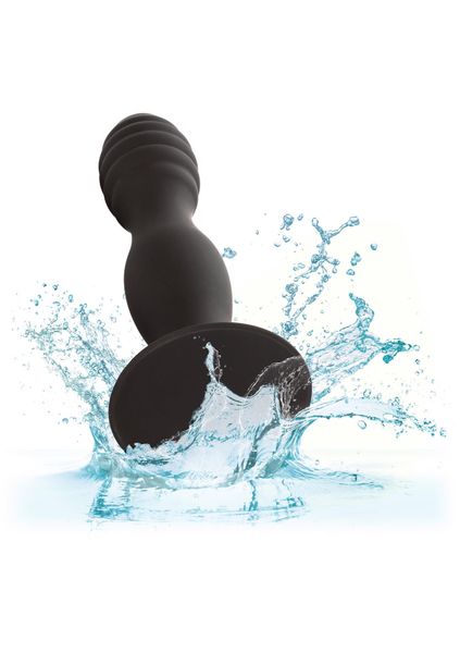 Ribbed Anal Stud Black zdjęcie 6