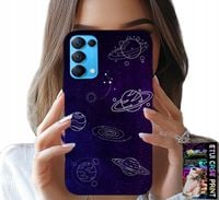 ETUI DO OPPO RENO5 4G 5G - KOSMOS PLANETY GWIAZDY GALAKTYKA WZORY