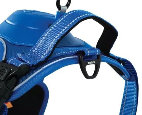Szelki dla psa z wbudowaną smyczą automatyczną Zolux Easyride S niebieskie na Arena.pl